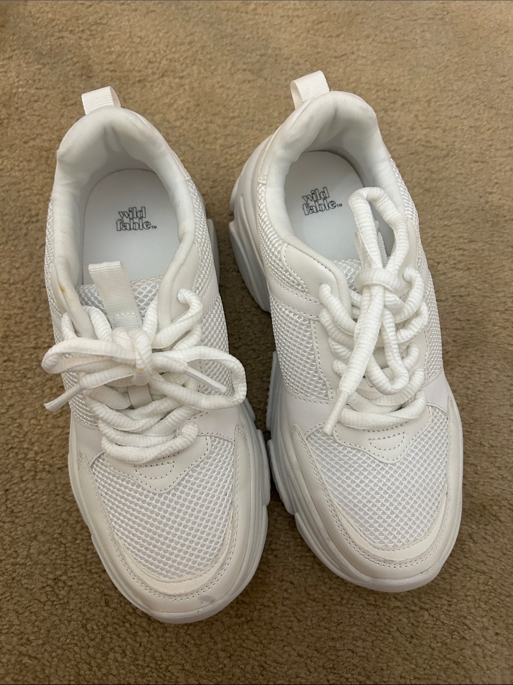 Wild fable white chunky sneakers
